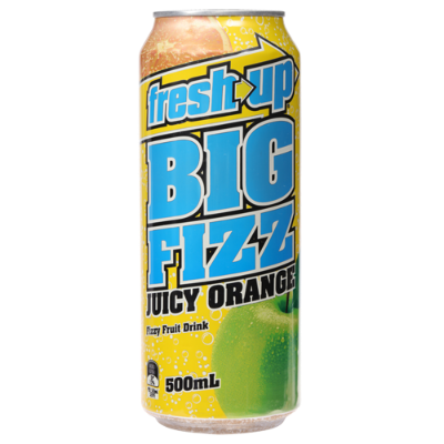 Fresh Up Big Fizz Juicy Orange Fizzy Fruit Drink 500ml