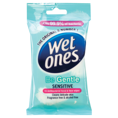 Wet Ones Be Gentle Sensitive Wet Wipes 15pk