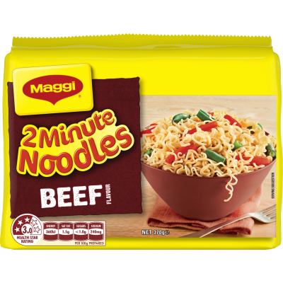 Maggi Beef Multipack Noodles 5 x 74g