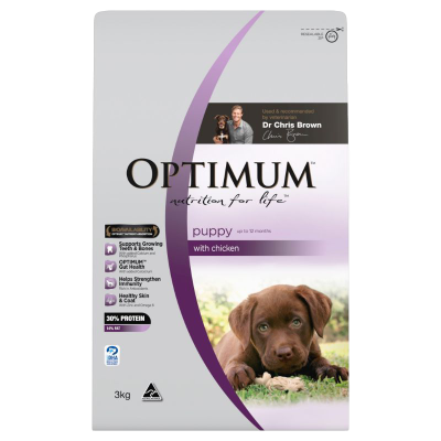 Optimum Puppy Chicken Dry Dog Food 3kg