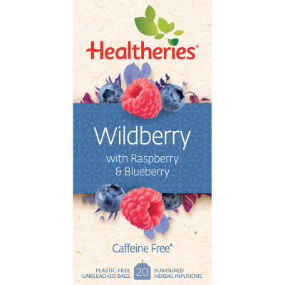 Healtheries Wildberry With Raspberry & Blueberry Tea Bags 20pk