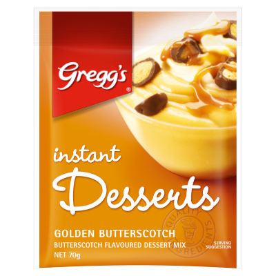 Gregg's Instant Desserts Golden Butterscotch Flavoured Dessert Mix 70g