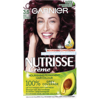Garnier Nutrisse 3.6 Crimson Promise Deep Reddish Darkest Brown Hair Colour ea