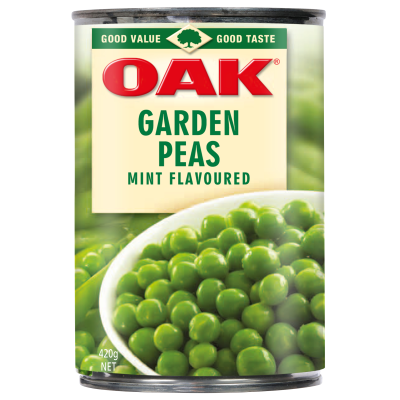 Oak Mint Flavoured Garden Peas 420g