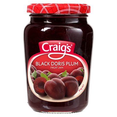 Craig's Black Doris Plum Fruit Jam 375g