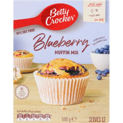 Betty Crocker 97% Fat Free Blueberry Muffin Mix 500g