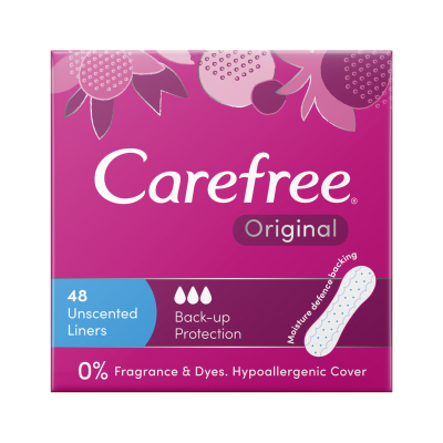 Carefree Original Unscented Liners 48pk