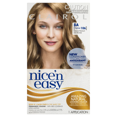 Nice'n Easy Medium Ash Blonde 8A Hair Colour ea