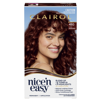 Nice'n Easy Dark Burgandy 4BG Hair Colour 1pk