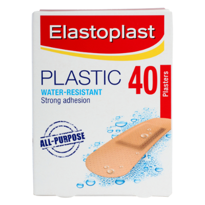 Elastoplast Water And Dirt Repellent Plastic Sterile Strips 40pk