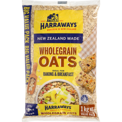 Harraways Wholegrain Oats 1kg