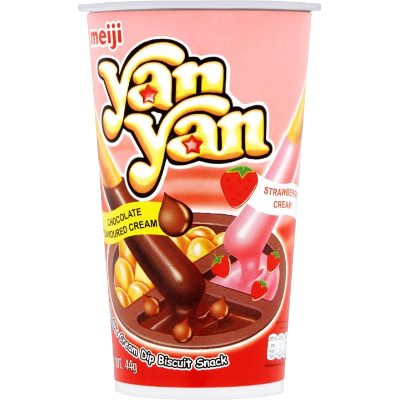 Meiji Yan Yan Biscuits Chocostrawberry 44g