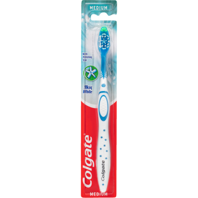 Colgate Max White Medium Polishing Star Toothbrush 1pk