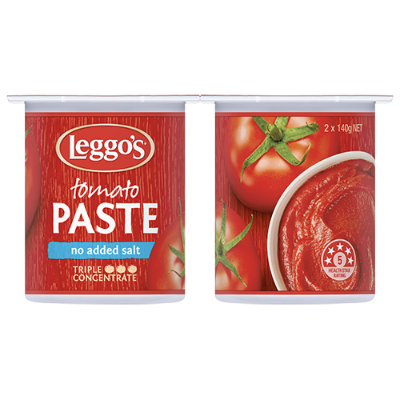 Leggo's Tomato Paste No Added Salt 2pk