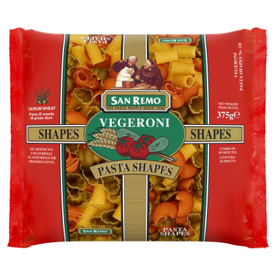 San Remo Vegeroni Pasta Shapes 375g