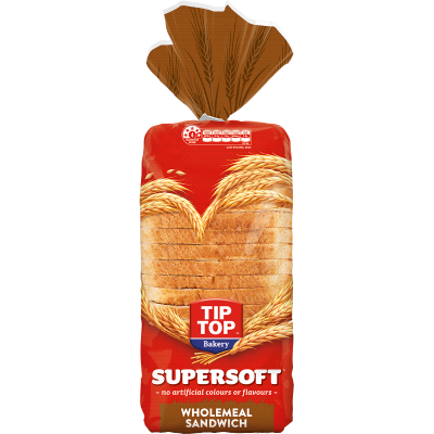 Tip Top Supersoft Wholemeal Sandwich Bread 700g