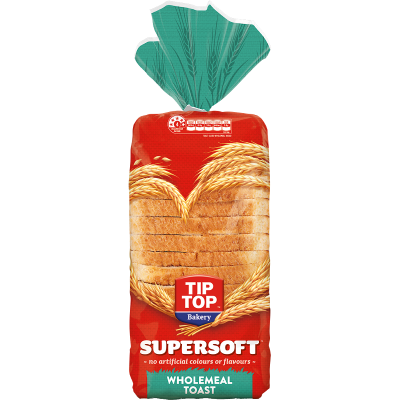 Tip Top Supersoft Wholemeal Toast Bread 700g