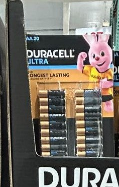 DURACELL ULTRA ALKALINE BATTERIES AA 20 PACK