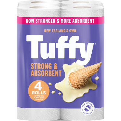 Tuffy White 2 Ply Paper Towels 4 x 60 sheets