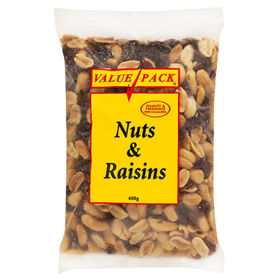 Value Pack Nuts & Raisins 400g