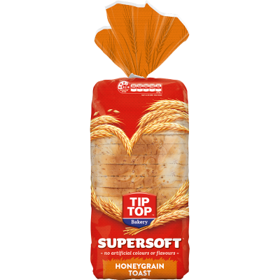 Tip Top Supersoft Honeygrain Toast Bread 700g