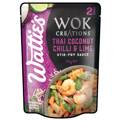 Wattie's Wok Creations Thai Coconut Chilli & Lime Stir-Fry Sauce 125g