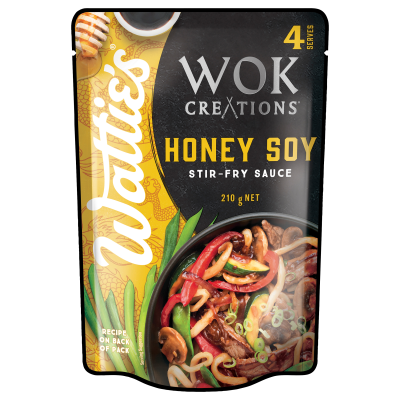 Wattie's Wok Creations Honey Soy Stir-Fry Sauce 210g