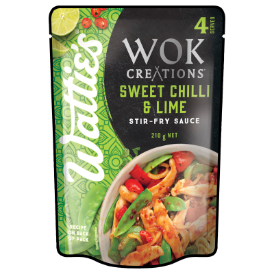 Wattie's Wok Creations Sweet Chilli & Lime Stir-Fry Sauce 210g