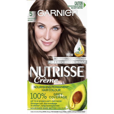 Garnier Nutrisse 5 Chocolate Brown Hair Colour ea