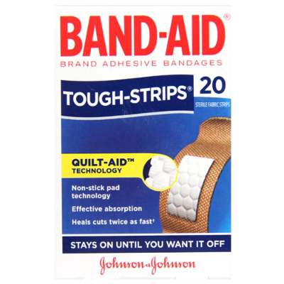 Band-Aid Tough-Strips Sterile Fabric Strips 20pk