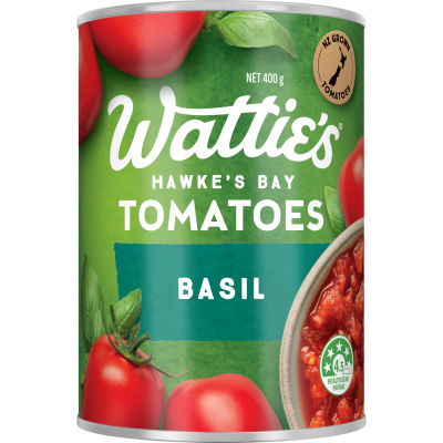 Wattie's Basil Tomatoes 400g