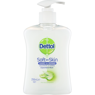 Dettol Aloe Vera & Vitamin E Liquid Hand Wash Pump 250ml