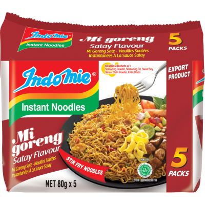 Indomie Satay Mi Goreng Instant Noodles 5pk