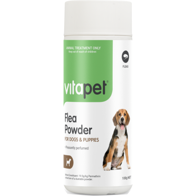 VitaPet Flea Powder For Dogs & Puppies 100g