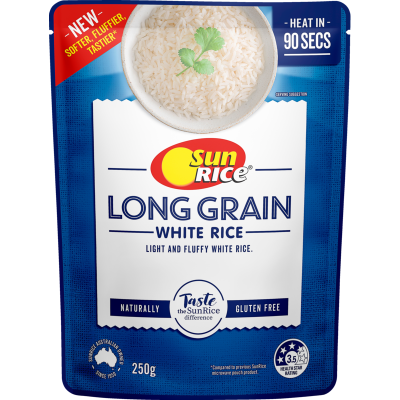 SunRice Long Grain White Rice 250g