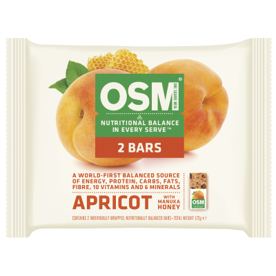 One Square Meal Apricot With Manuka Honey Bars 2pk