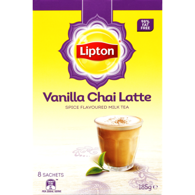 Lipton Chai Latte Vanilla Sachets 8pk