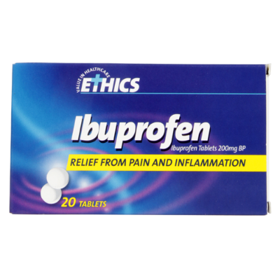 Ethics Ibuprofen 200mg Tablets 20pk