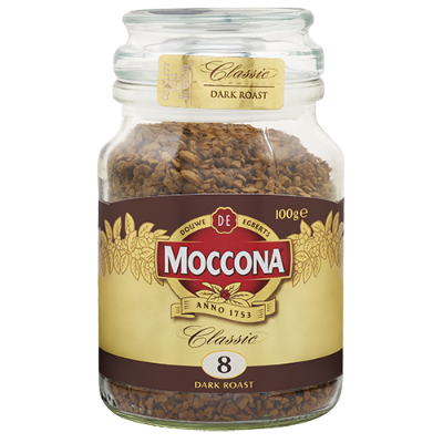 Moccona Classic Dark Roast Instant Freeze Dried Coffee Jar 100g