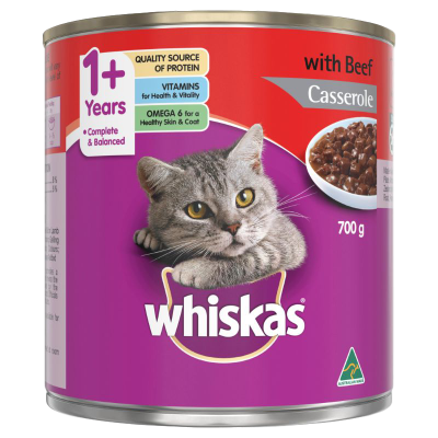 Whiskas Beef Casserole Wet Cat Food 700g