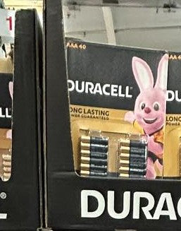 DURACELL ALKALINE BATTERIES AAA 40 PACK