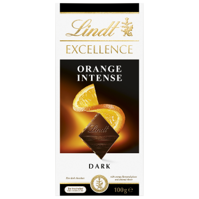 Lindt Excellence Orange Intense Dark Chocolate Block 100g