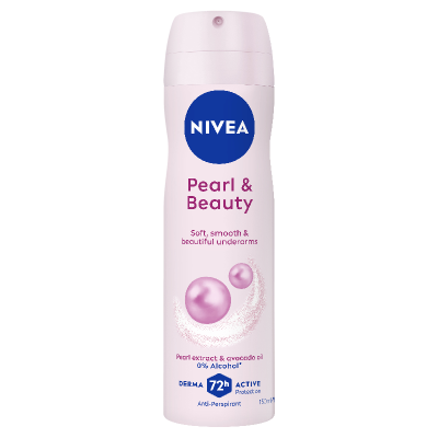 Nivea Pearl & Beauty 72Hr Protection Anti-Perspirant Deodorant Aerosol 150ml