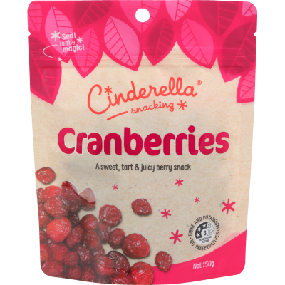 Cinderella Dried Cranberries 150g