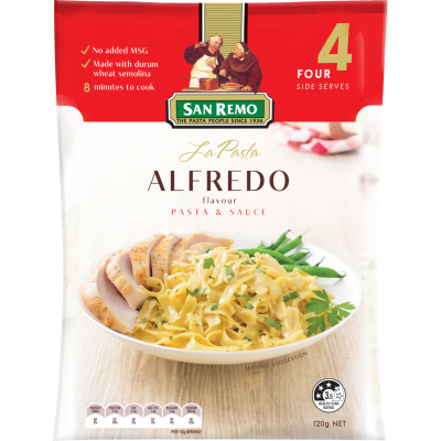 San Remo La Pasta Alfredo Pasta & Sauce 120g