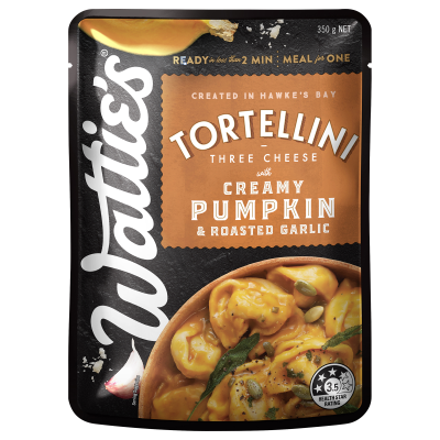 Wattie's Three Cheese With Creamy Pumpkin & Roasted Garlic Tortellini 350g