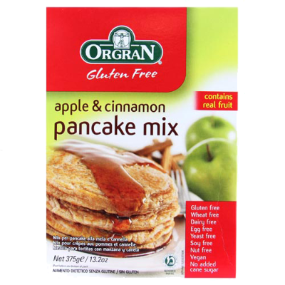 Orgran Gluten Free Apple Cinnamon Pancake Mix 375g