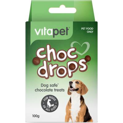 VitaPet Choc Drops Dog Treats 100g