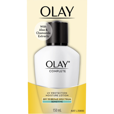Olay Complete Moisture Lotion for Sensitive Skin SPF15 150ml
