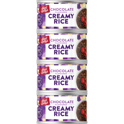 Aunt Betty's Chocolate Flavoured Creamy Rice 4 x 100g
